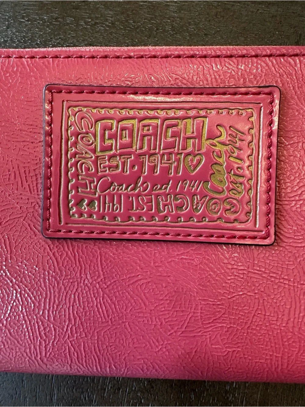 COACH Poppy Continental wallet- LOOK AT ALL PICS
